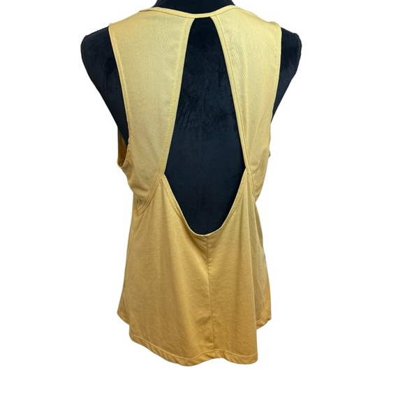 Nike | Gold | Dri Fit Studio Open Back Tank | Sz L - Picture 6 of 8